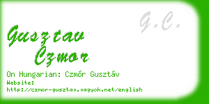 gusztav czmor business card